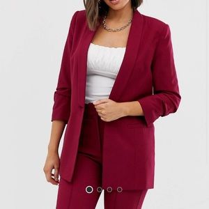 Brand new with tags ASOS wine colored power suit!